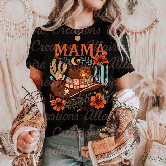 Mama Cowboy Hat Tee