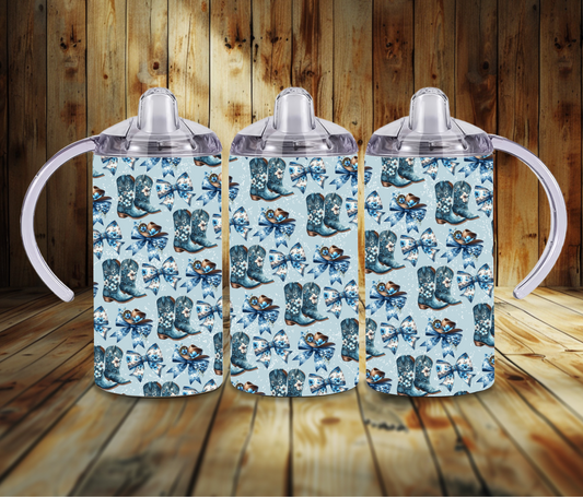 Blue Cowboy Boots Sippy Cup