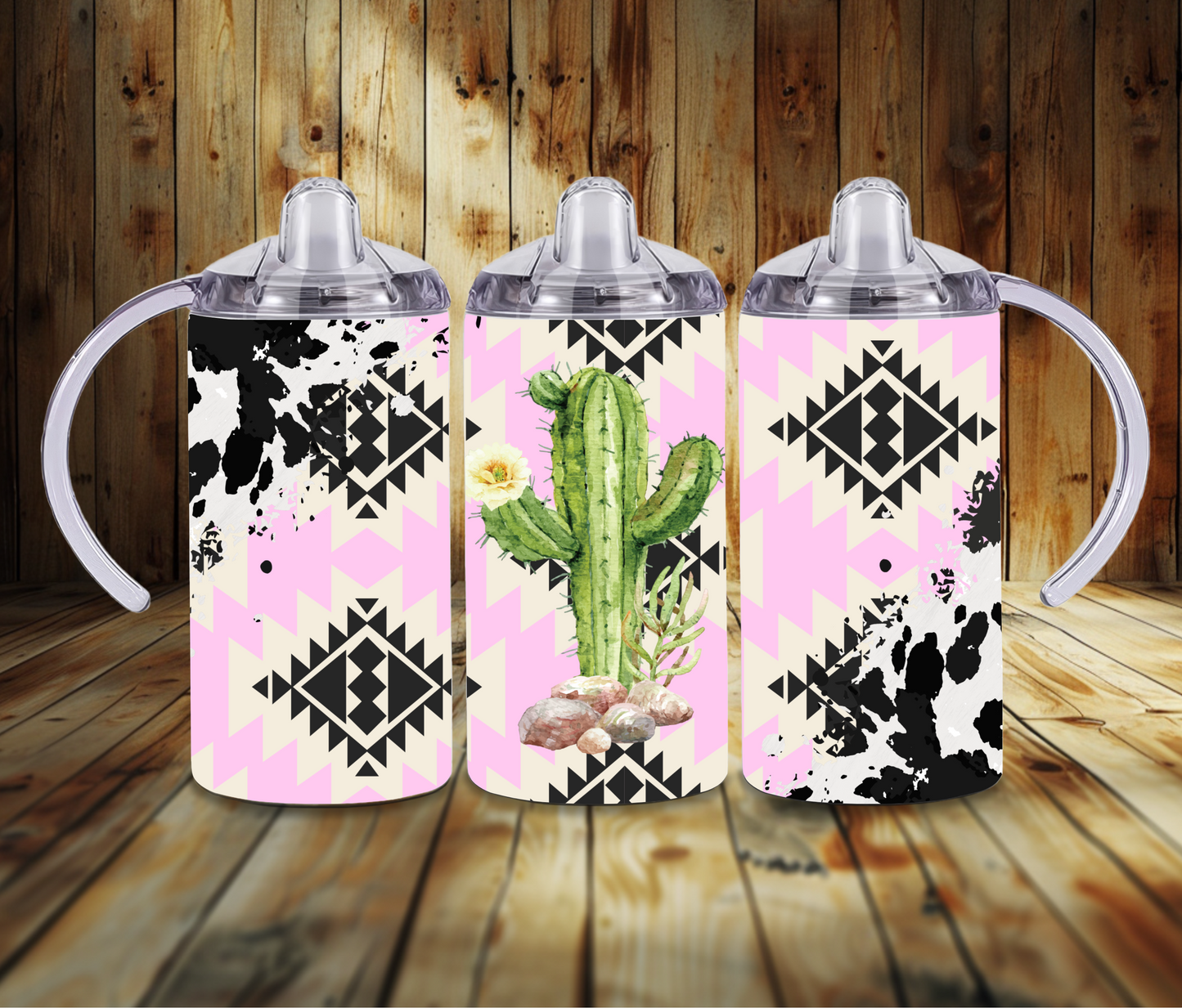 Pink Cactus Sippy Cup