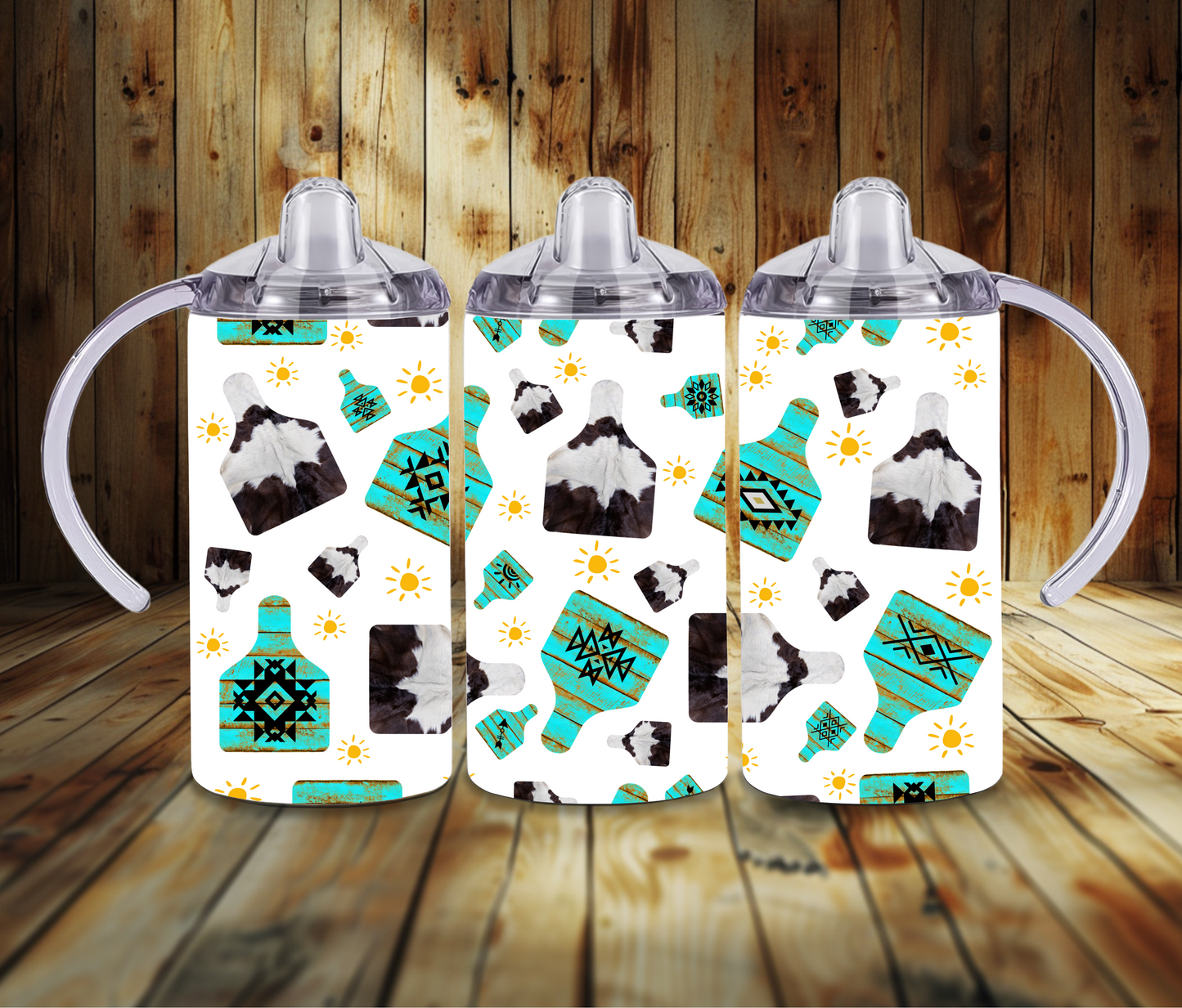 White Cow Tag Sippy Cup