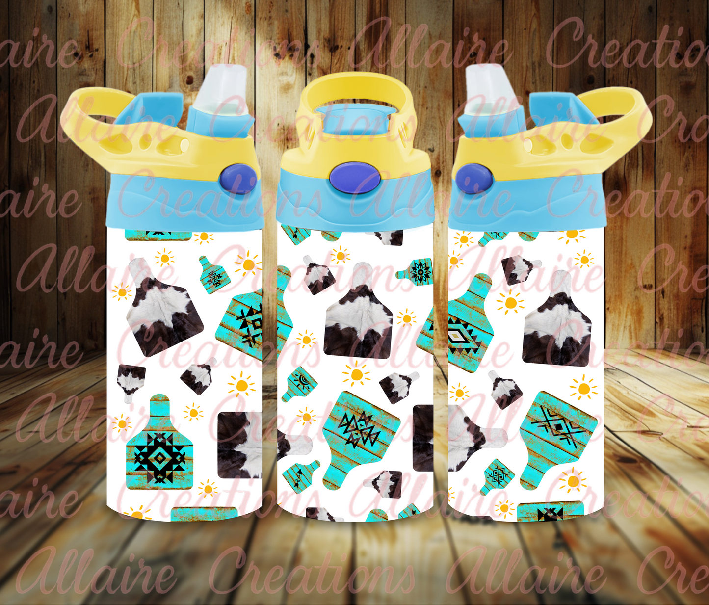 Cow Tag Western Flip Cups
