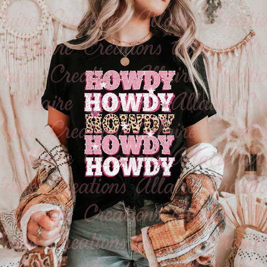 Pink Howdy Tee