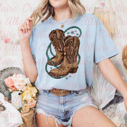 Cowboy Boots Roped Tee