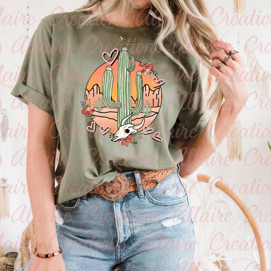 Sunset Cactus Tee