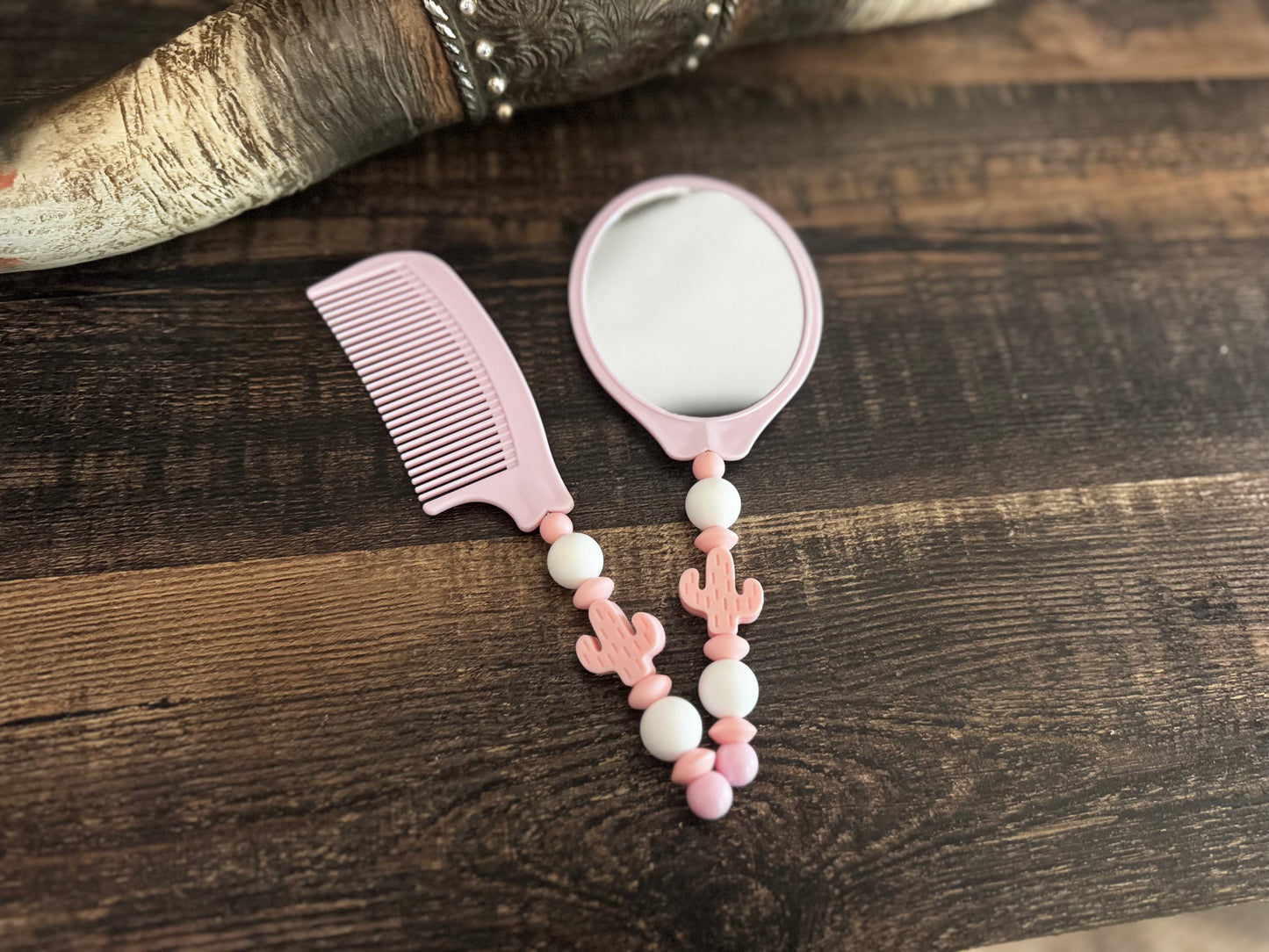 Pink Cactus Comb Set