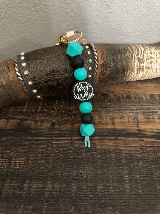 Boy Mama Silicone Key Chain