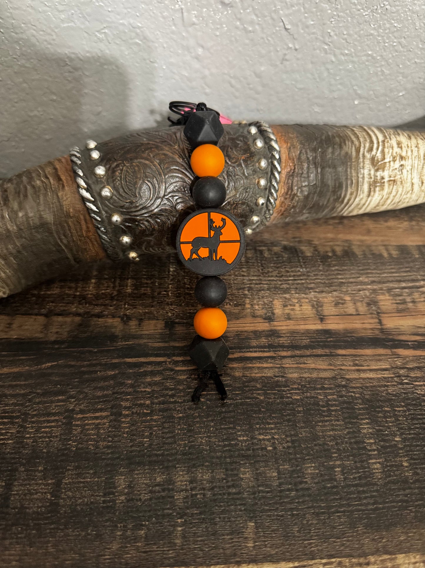 Orange Deer  Silicone Key Chain