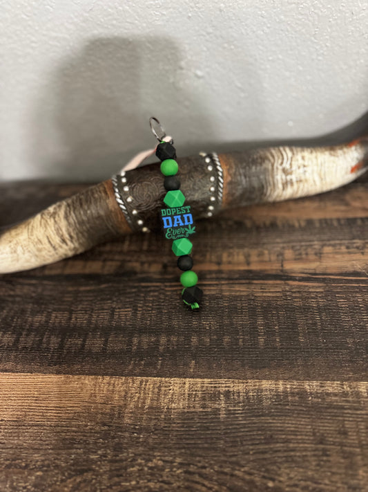 Dopest Dad  Silicone Key Chain