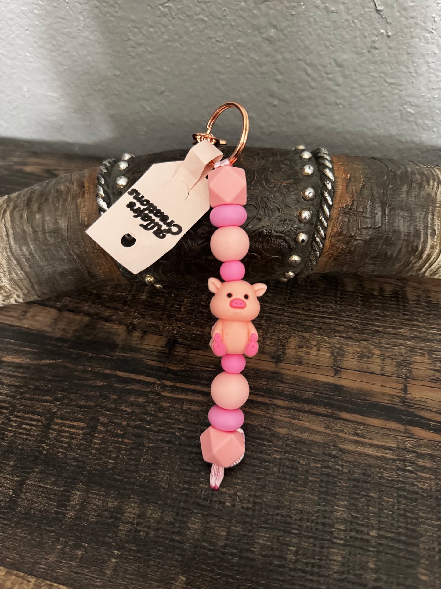 Pig Silicone Key Chain