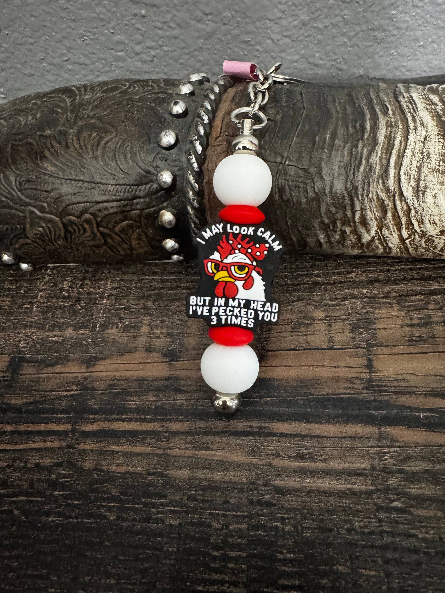 I May Look Claim Short Keychain
