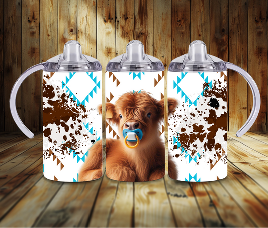 Highland Cow Sippy Cup