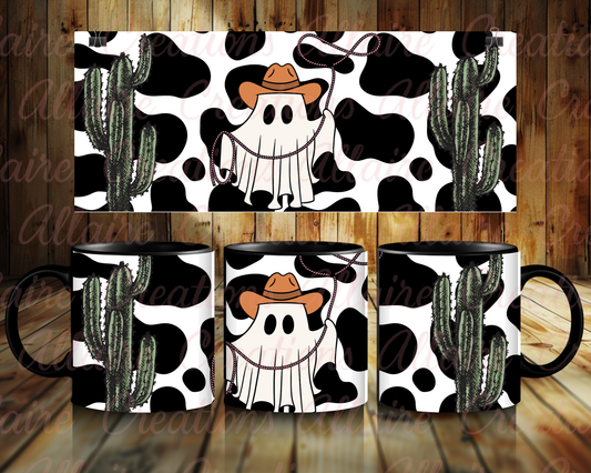 Cactus Ghost Western Coffee Mug