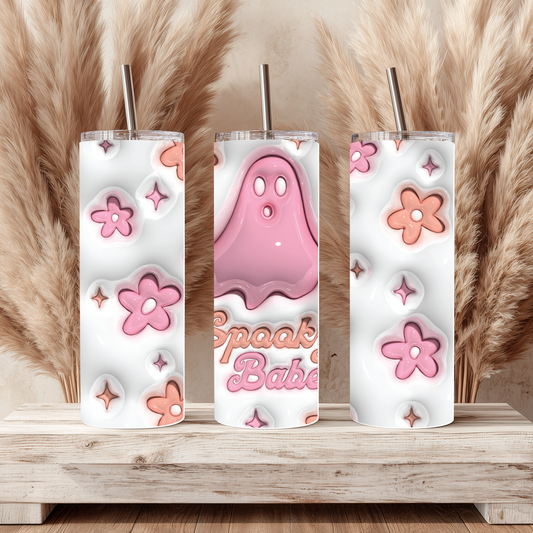 Spooky Babe Ghost  20oz Tumbler