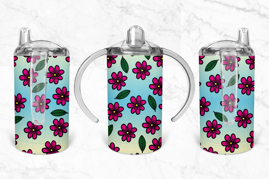 Red Flower Sippy Cup