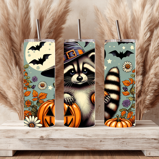 Raccoon Halloween 20oz Tumbler