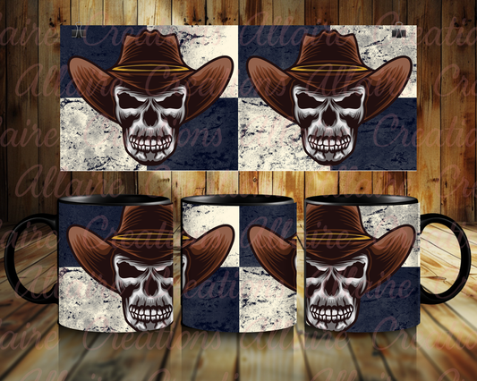 Cowboy Skull Coffee Mug