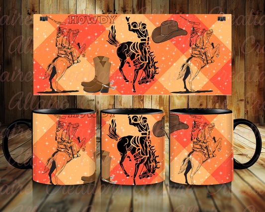 Orange Howdy Coffee Mug