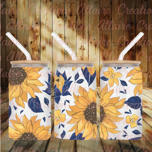 Sunflower Glass Tumbler