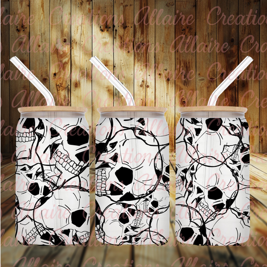 Skull Glass Tumbler