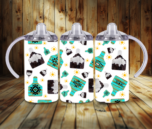 White Cow Tag Sippy Cup