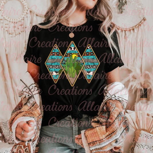 Triangle Cactus Tee