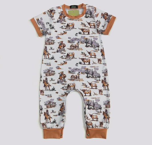 Wild Cowboy Romper