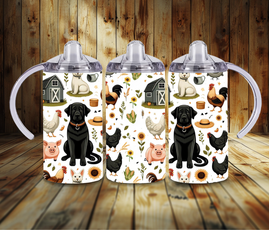 Dog Farm Chicken Sippy Cup