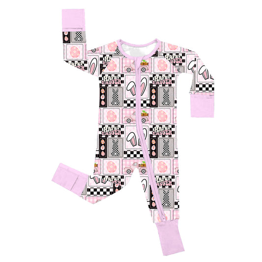 Easter Girl Retro Bamboo Zipper