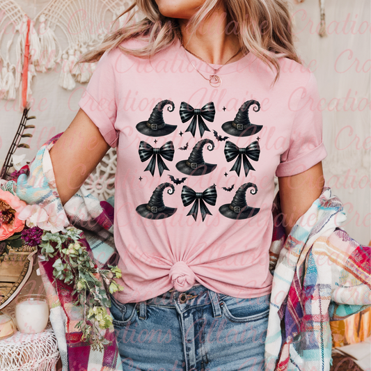 Witches Hat & Bows Tee