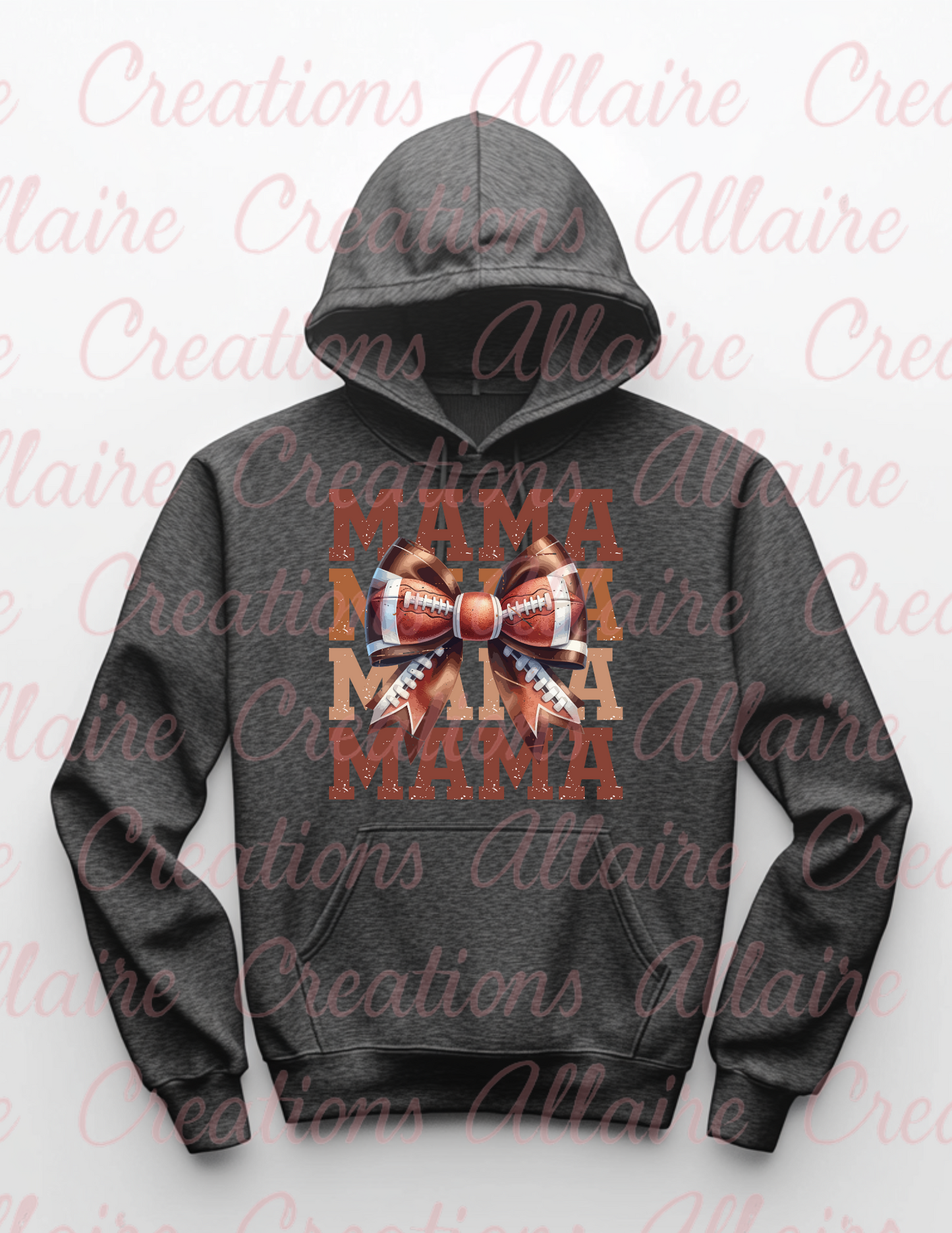 Mama Football Bow Hoodies