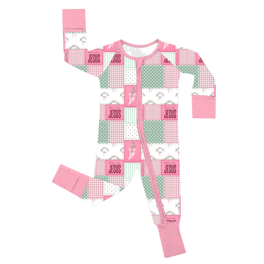 Pink Jesus   Bamboo Zipper