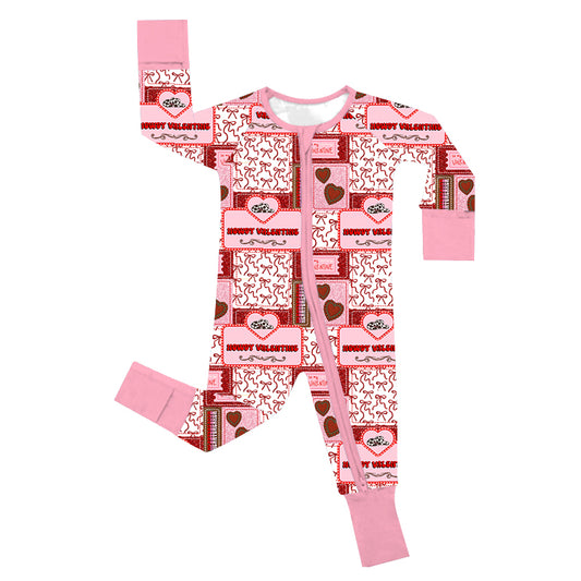 Howdy Valentine Bamboo Zipper