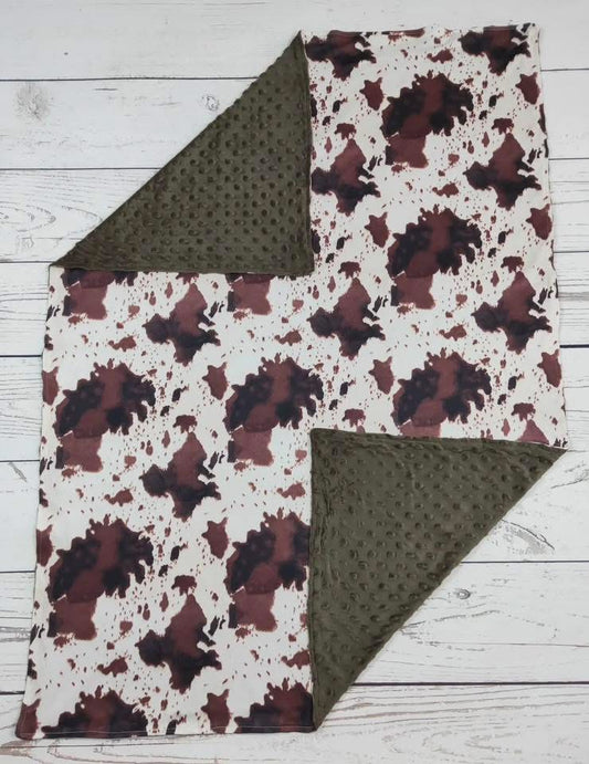 Cow Print Baby Blanket
