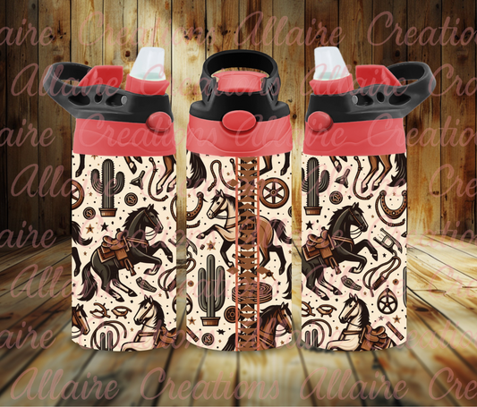 Western Horse Cactus Flip Cups