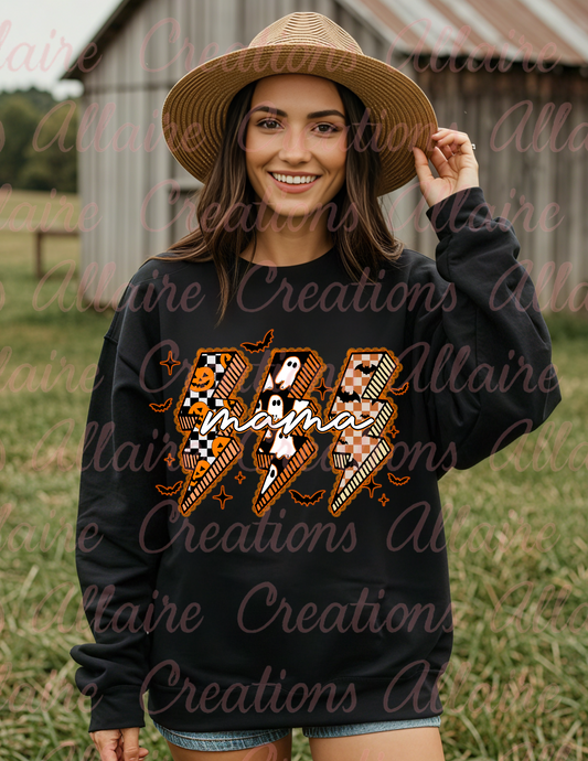 Mama Lighting Bolts Crew Neck