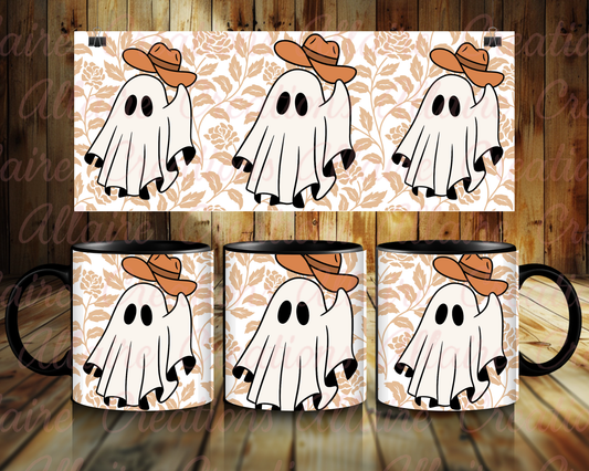 Ghost Cowboy Hat Coffee Mug