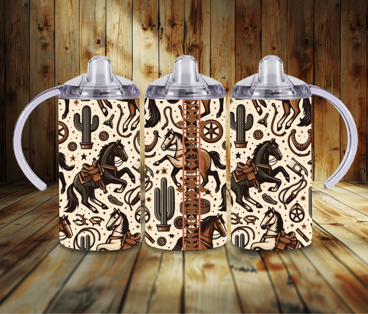 Western Horse Sippy Cup