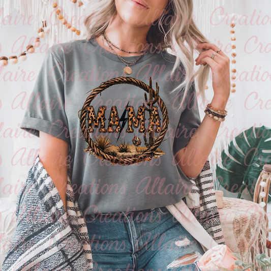 Western Roped Mama Tee