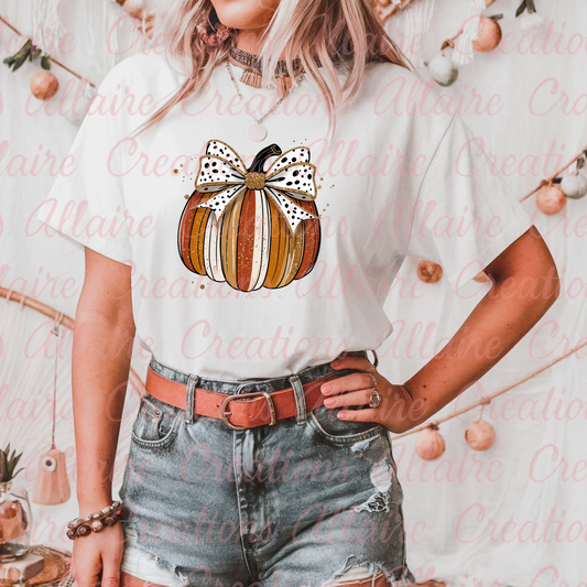Pumpkin Bow Tee