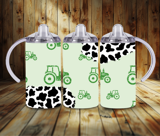 Green Tractor Sippy Cup