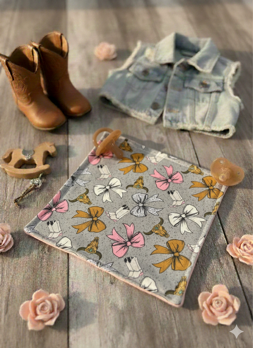 Bow Pacifier Blanket