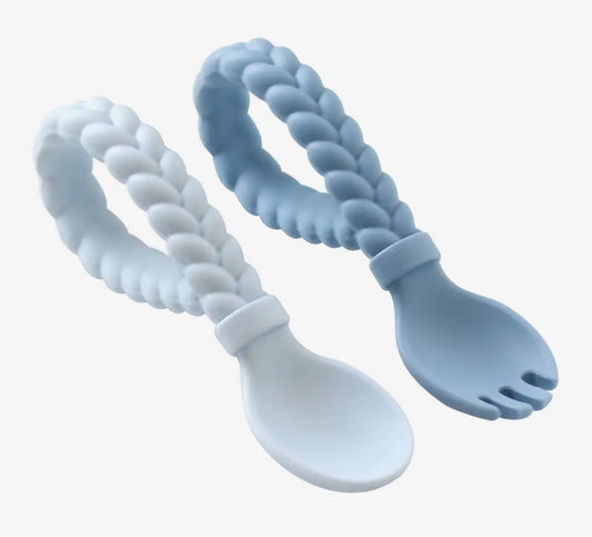 Blue Sweetie Spoons™ Spoon + Fork Set