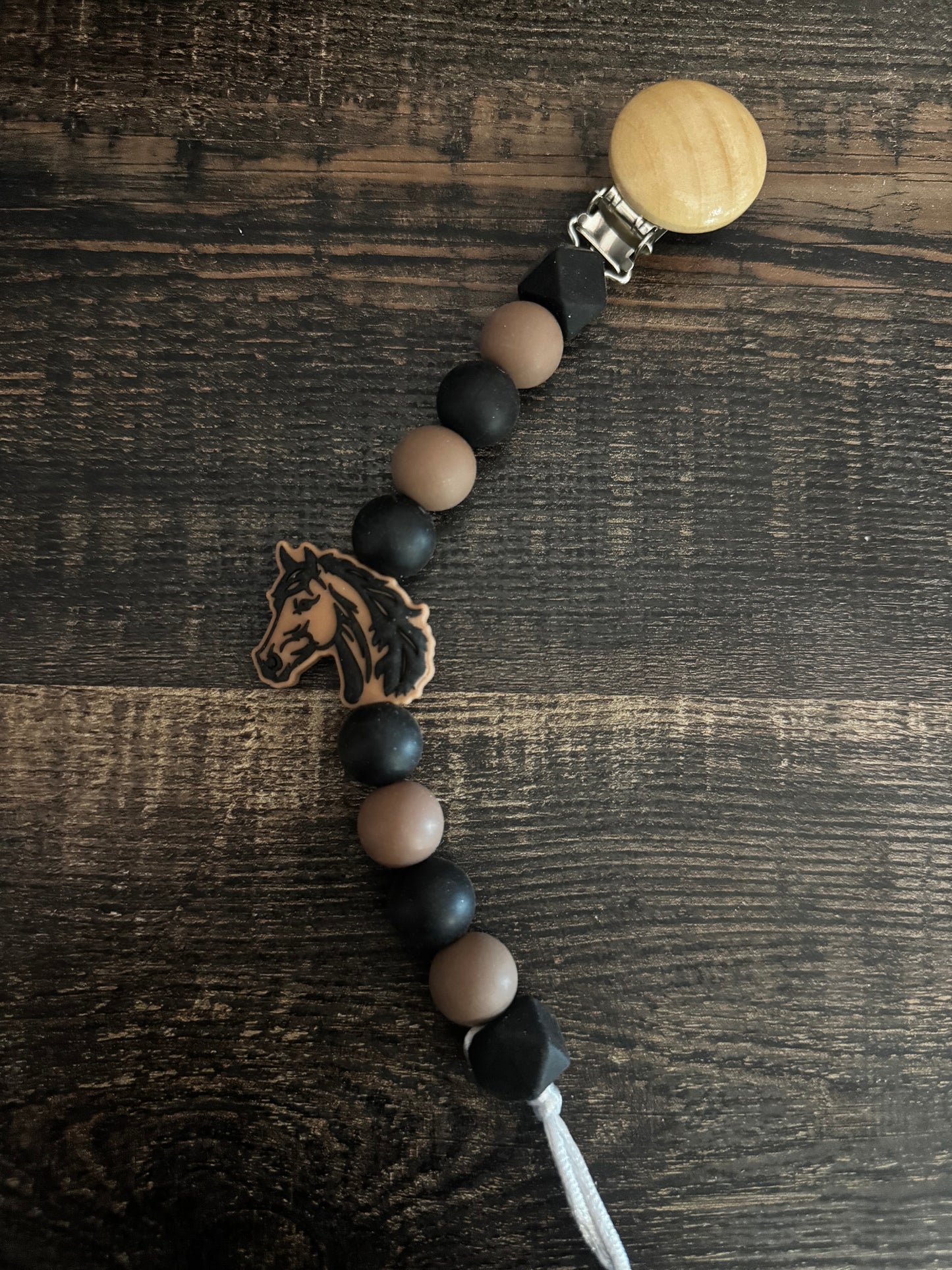 Horse  Silicone Pacifier Clip
