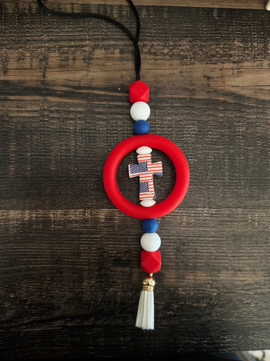 Red Cross Car Mirror Hangers
