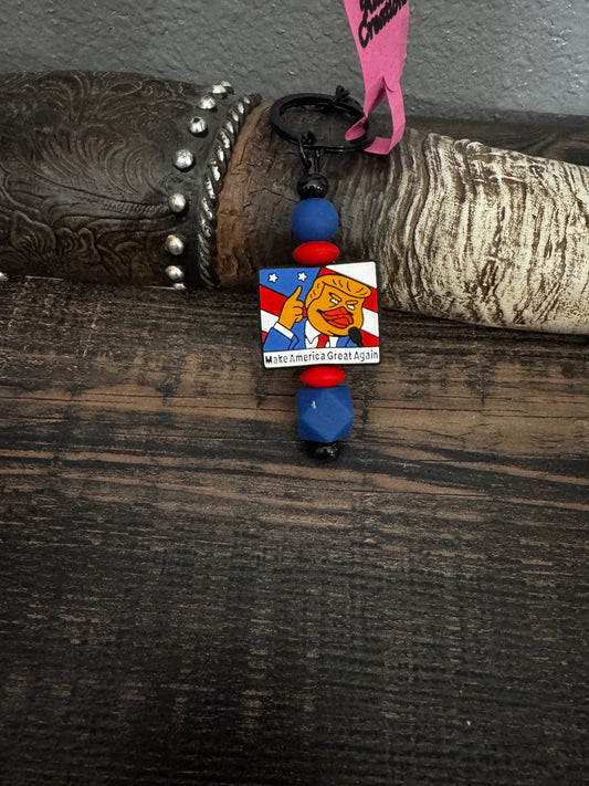 Trump Short Keychain