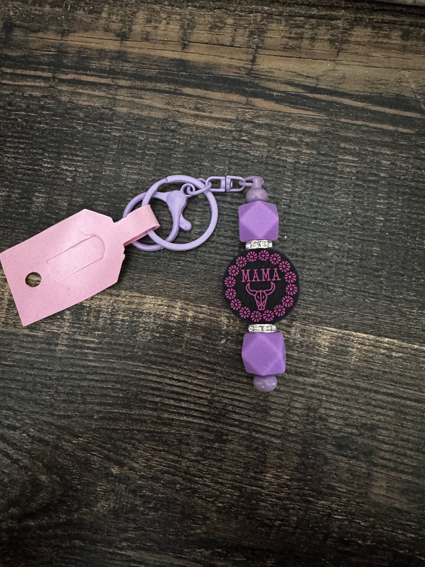 Purple Mama Short Keychain