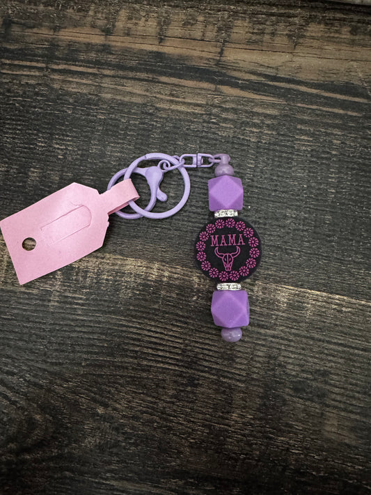 Purple Mama Short Keychain