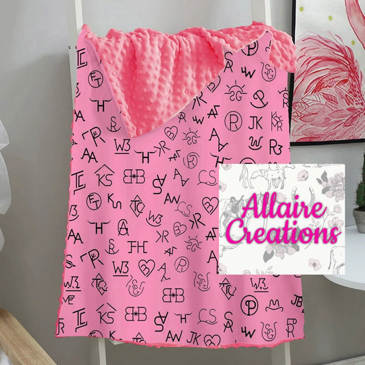 Pink Brands Minky Blanket