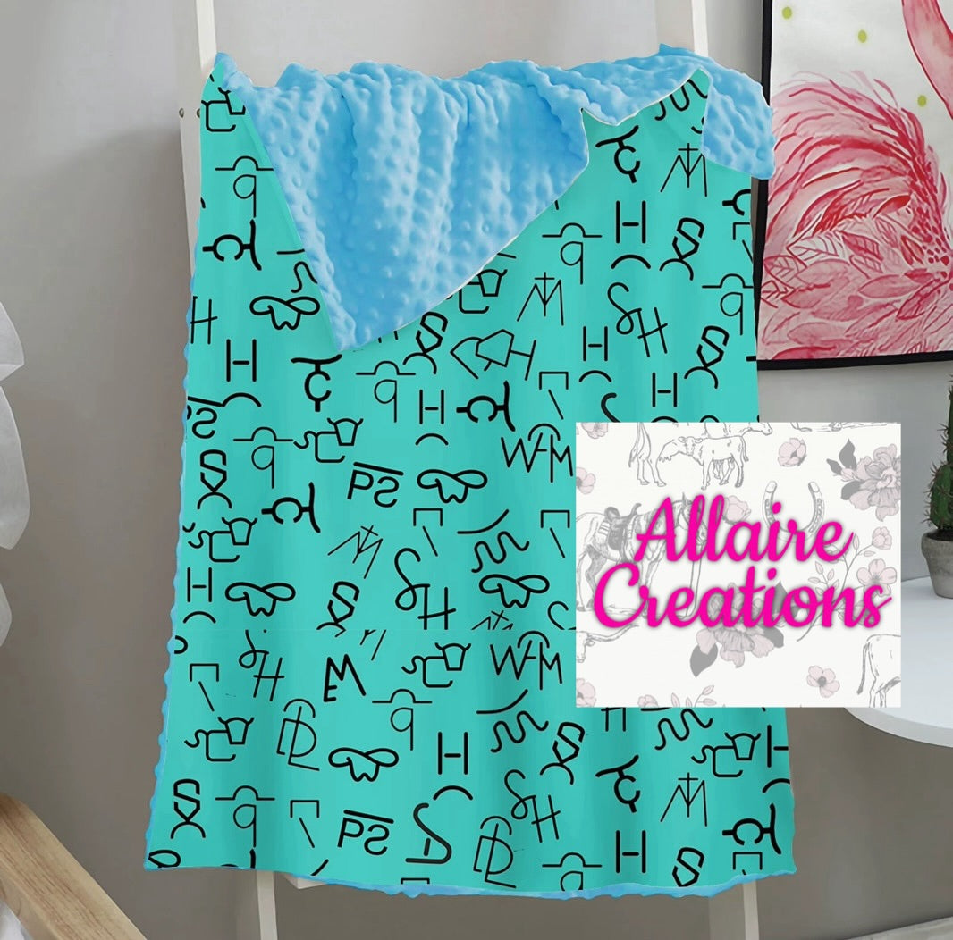Blue Brands Minky Blanket