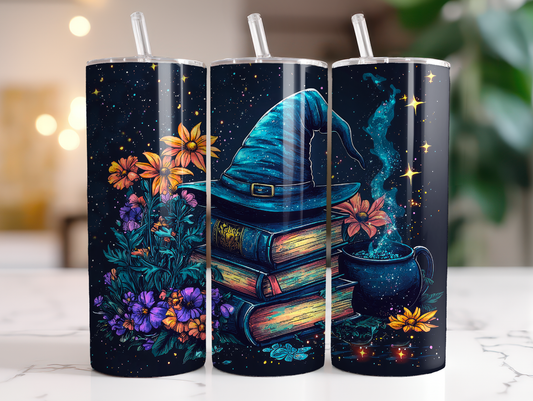 Witch Hat & Books 20oz Tumbler